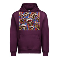 Mauve Wine American flag lips leopard  tumbler Urban Hoodie - HowdyJamesFarm