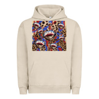Pigment French Oak American flag lips leopard  tumbler Urban Hoodie - HowdyJamesFarm