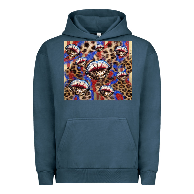 American Flag Lips Leopard  Tumbler Urban Hoodie by HowdyJamesFarm | Teevron