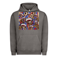 Pigment Tornado American flag lips leopard  tumbler Urban Hoodie - HowdyJamesFarm