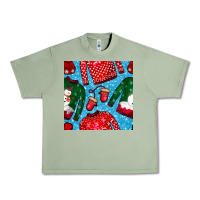 Oil Green christmas clothes seamless pattern Urban Heavy Tee - BundleAndBundleShop