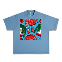 Pebble Blue christmas clothes seamless pattern Urban Heavy Tee - BundleAndBundleShop