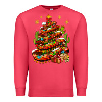 Cardinal Christmas Feliz Navidad Sombrero Tree Premium Sweatshirt - BundleAndBundleShop