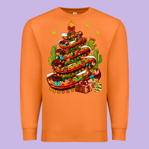 Christmas Feliz Navidad Sombrero Tree Premium Sweatshirt Designed By Bundleandbundleshop
