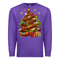 Purple Christmas Feliz Navidad Sombrero Tree Premium Sweatshirt - BundleAndBundleShop