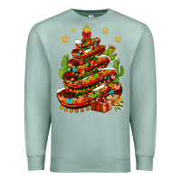 Seafoam Christmas Feliz Navidad Sombrero Tree Premium Sweatshirt - BundleAndBundleShop