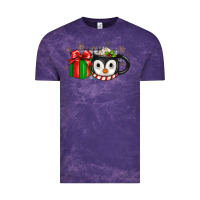 Cloud Purple Christmas penguin coffee Vintage Tee - JahusDesignShop