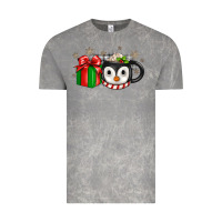 Cloud Rock Christmas penguin coffee Vintage Tee - JahusDesignShop