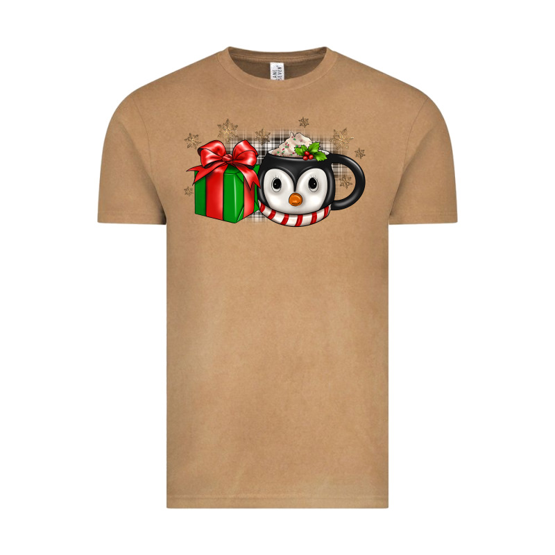 Christmas Penguin Coffee Vintage Tee by JahusDesignShop | Teevron
