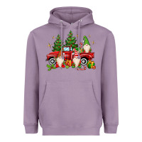 Lavender christmas gnomes truck Heavyweight Hoodie - MaliasSmallBusiness