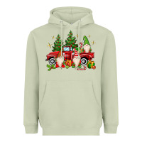 Matcha christmas gnomes truck Heavyweight Hoodie - MaliasSmallBusiness