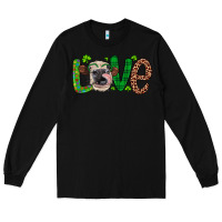 Black Western St. Patrick's Day Love Cow Long Sleeve Tee - Artiststas