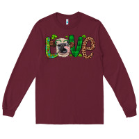 Burgundy Western St. Patrick's Day Love Cow Long Sleeve Tee - Artiststas