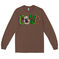 Chestnut Western St. Patrick's Day Love Cow Long Sleeve Tee - Artiststas