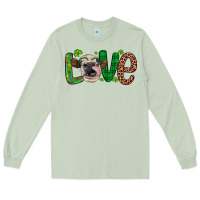 Matcha Western St. Patrick's Day Love Cow Long Sleeve Tee - Artiststas