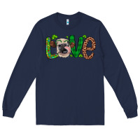 Navy Western St. Patrick's Day Love Cow Long Sleeve Tee - Artiststas