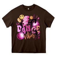 Chocolate Brown dance vibes Heavy Core Tee - MaliasSmallBusiness