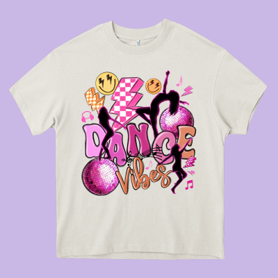 Dance Vibes Heavy Core Tee Designed By Maliassmallbusiness