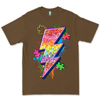 Cacao lightning bolt autism Premium Tee - Zillion Design Studio