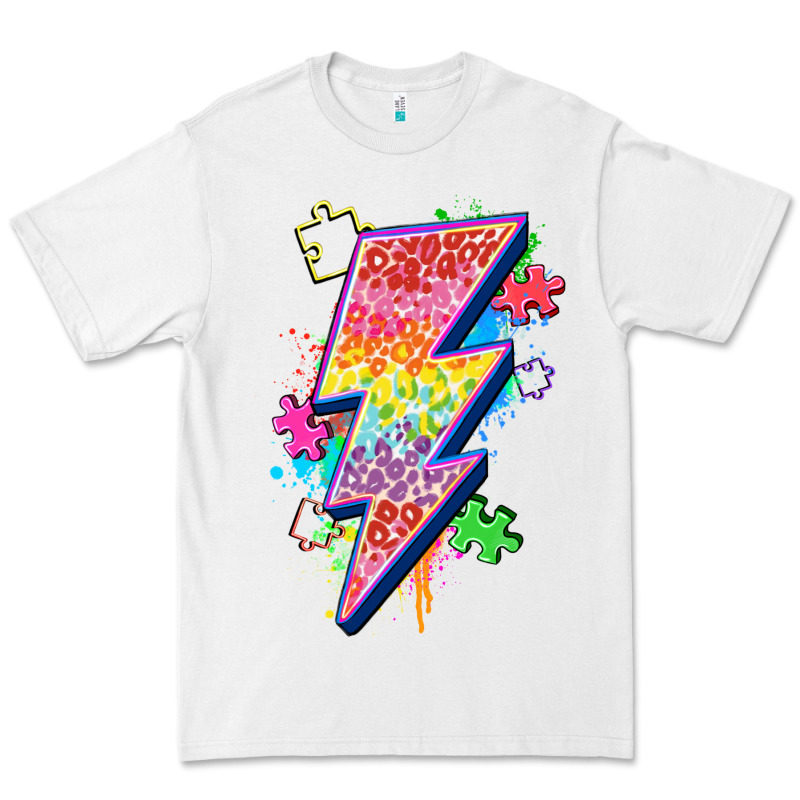 Lightning Bolt Autism Premium Tee by Zillion Design Studio | Teevron