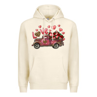 Tofu love truck with roses and leopard Premium Hoodie - RanaPortraitStore