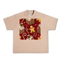 Burro christmas gingerbread cookie house seamless pattern Urban Heavy Tee - BundleAndBundleShop