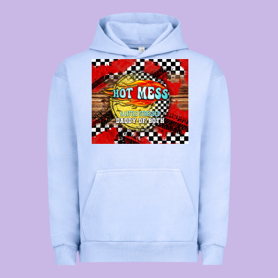 Hot Mess Daddy Of Both Urban Hoodie Designed By Tumblerdesignbyshophia