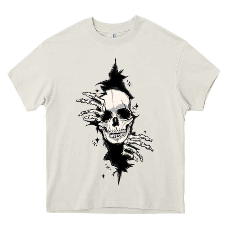 Skull In The Wall File Heavy Core Tee by MaliasSmallBusiness | Teevron
