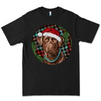 Black Labrador Retriever Christmas Premium Tee - RanaPortraitStore