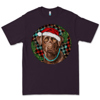 Plum Labrador Retriever Christmas Premium Tee - RanaPortraitStore