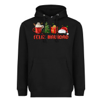 Black feliz navidad Heavyweight Hoodie - MaliasSmallBusiness