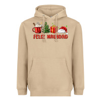 Mushroom feliz navidad Heavyweight Hoodie - MaliasSmallBusiness