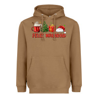 Toasted Coconut feliz navidad Heavyweight Hoodie - MaliasSmallBusiness