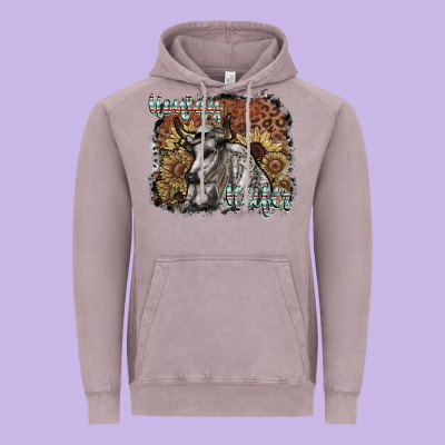 Howdy Heifer Vintage Hoodie Designed By Sublimationcraftshop