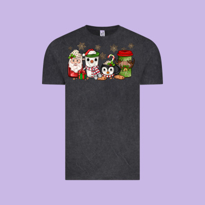 Christmas Coffee Vintage Tee Designed By Jahusdesignshop