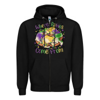Black where babies come from Zipper Hoodie - MaliasSmallBusiness