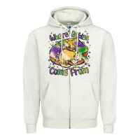 Oatmeal Heather where babies come from Zipper Hoodie - MaliasSmallBusiness