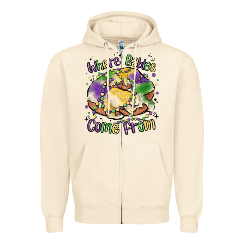 Where Babies Come From Zipper Hoodie by MaliasSmallBusiness | Teevron