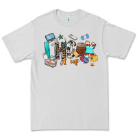 Dove Grey i hook it up sewing Premium Tee - Zillion Design Studio