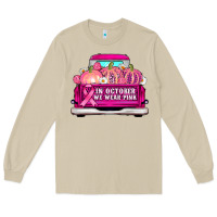 Mushroom truck in october we wear pink Long Sleeve Tee - AdoDesignShop