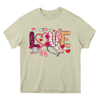 Mossy love nurse valentines day Heavy Core Tee - MaliasSmallBusiness