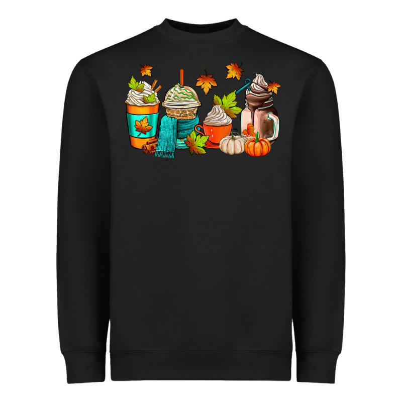 Fall Coffee Cups Heavyweight Sweatshirt by AdoDesignShop | Teevron