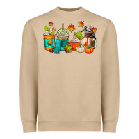 Mushroom fall coffee cups Heavyweight Sweatshirt - AdoDesignShop