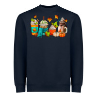 Navy fall coffee cups Heavyweight Sweatshirt - AdoDesignShop