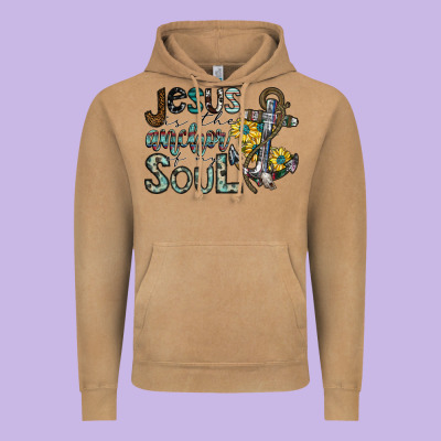 Jesus Is The Anchor Of My Soul Vintage Hoodie Designed By Sublimationcraftshop