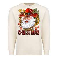 Sandshell Cowboy Christmas Santa Premium Sweatshirt - BundleAndBundleShop