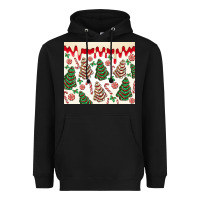 Black christmas tree cakes Heavyweight Hoodie - MaliasSmallBusiness