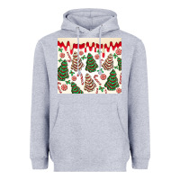 Heather Grey christmas tree cakes Heavyweight Hoodie - MaliasSmallBusiness