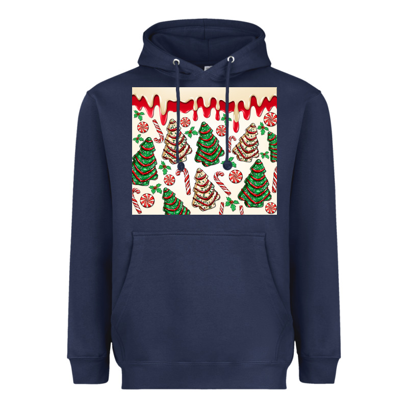Christmas Tree Cakes Heavyweight Hoodie by MaliasSmallBusiness | Teevron