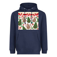 Navy christmas tree cakes Heavyweight Hoodie - MaliasSmallBusiness